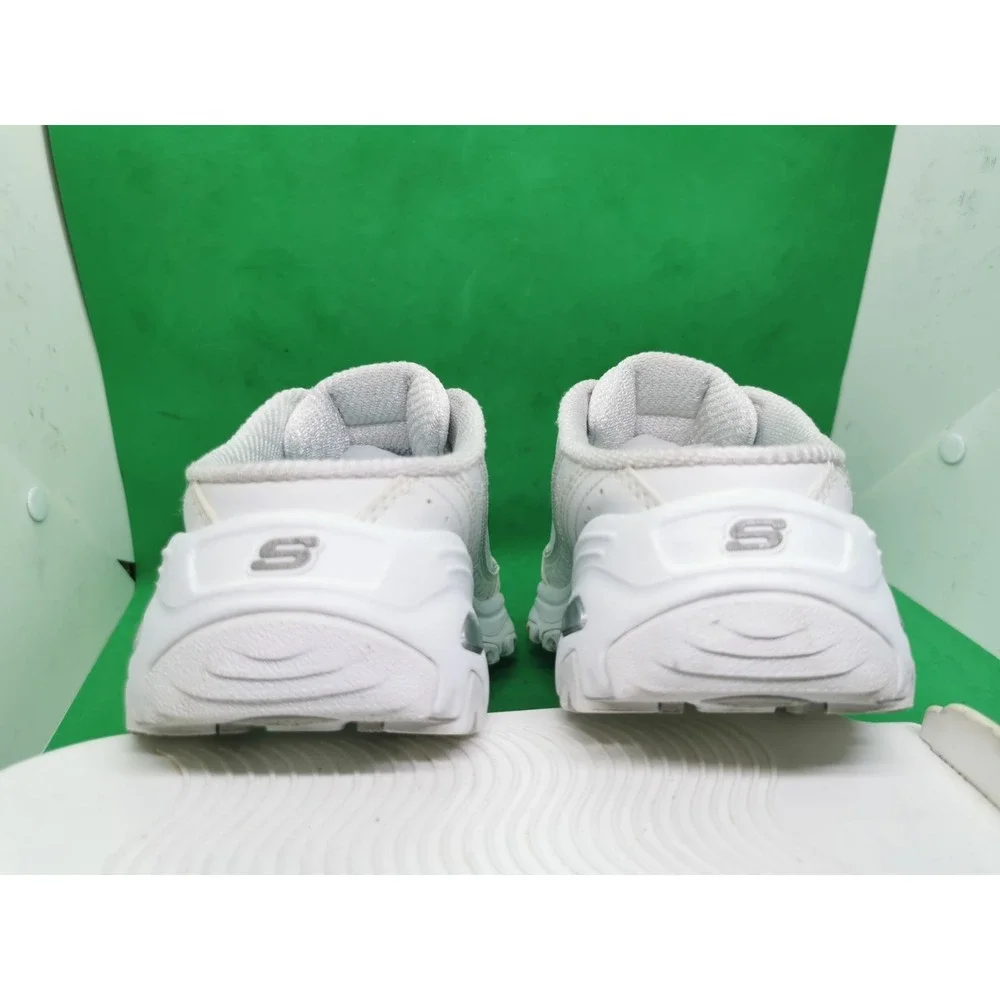 Skechers D'Lites Bright Sky Shoes Sneaker Mule Womens Size 9 White Slip On 11933